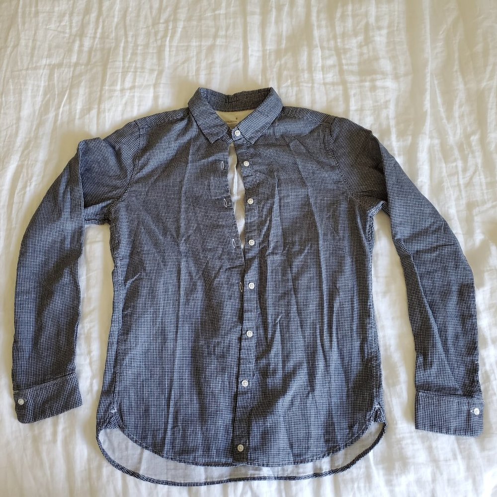 Muji Double Gauze Cotton Check Shirt